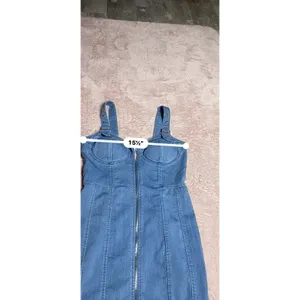 Haute Monde Women Sz‎ M Sleeveless Sweetheart Bust Denim Dress Blue NWOT Bin12 thumbnail 4