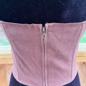 Lioness Del Gato Women's Chocolate Brown Corset Top Size M thumbnail 5