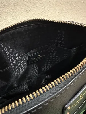 kate spade Black Leather Satchel with Gold Hardware thumbnail 9