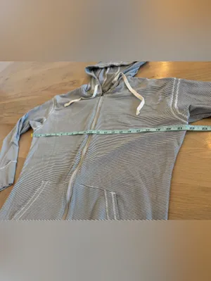 Albion lightweight zip up hoodie sweet stripes size large thumbnail 7