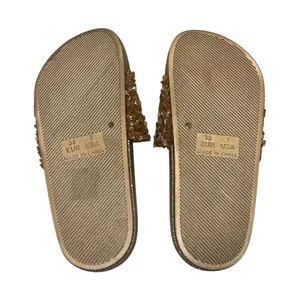 Prima Sandals Size 7 Gold Glitter Rhinestone Slide Slippers thumbnail 7