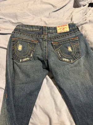 True Religion ripped y2k bootcut jean thumbnail 2