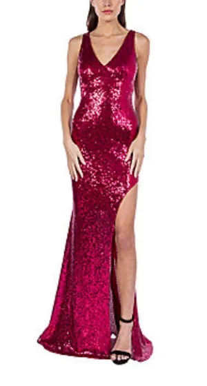 Magenta Prom Dress thumbnail 1