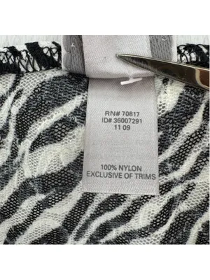 Victoria's Secret Chemise Zebra Stripes Lace Trim Semi Sheer Size medium thumbnail 6