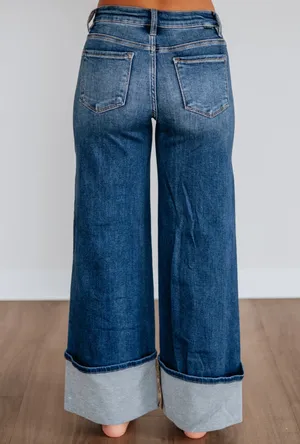 NEVER WORN WIDE LEG JEANS Blue Size 0 thumbnail 2