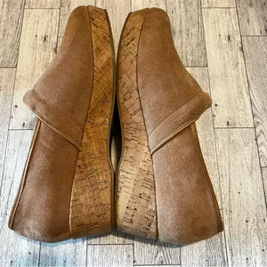 Corkys Footwear Women's All Day Faux Velvet Clogs Camel Cork Platform Size 10M thumbnail 8