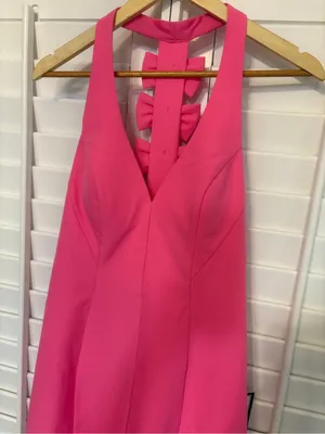 Seni & Cade Pink Bow Back Dress Size Medium thumbnail 3