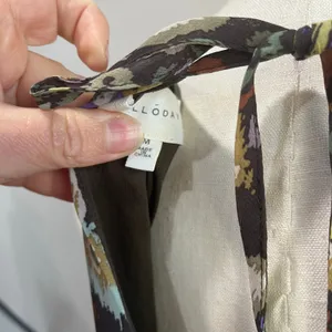 Melloday‎ Floral Maxi Dress Size M Boho Tiered Spaghetti Strap thumbnail 7