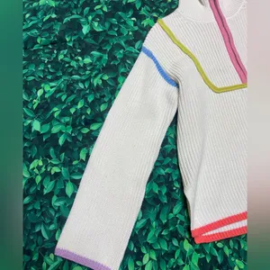 English Factory Cream and Pink Cowl Neck Sweater thumbnail 5