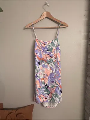 LULUS Floral Cutout Mini Dress thumbnail 2