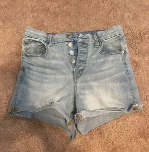 High Waist Jean Shorts thumbnail 1