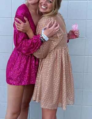 Boutique Pink Sequin Dress thumbnail 1
