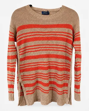 854 Polo Ralph Lauren XS Coastal Preppy Striped Knit Sweater thumbnail 1