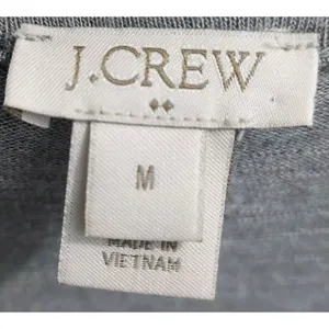 J.crew Women's Size M Mercantile‎ Twofer Top Gray Long Sleeve thumbnail 3