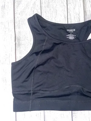 NWT torrid Black Racerback Sports Bra thumbnail 2