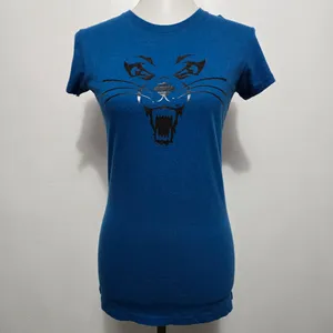 Harley-Davidson Blue Graphic Tee Medium Fitted Cotton Motorcycle Shirt thumbnail 2