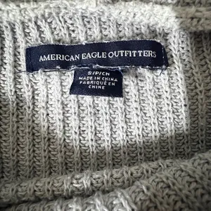 American Eagle Outfitters Light Gray Knit Pullover thumbnail 4