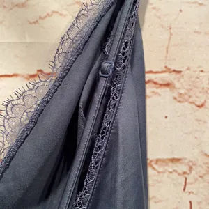Victorias Secret night gown lace trim L purple thumbnail 4