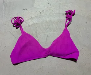 L Space Women’s Bright Magenta Knot-Strap Bikini Top medium thumbnail 1