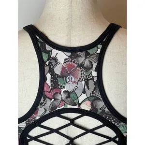 Lululemon Sweaty or Not Bra II So Fly Butterfly‎ Angel Wing Sports Bra Size 4 thumbnail 9