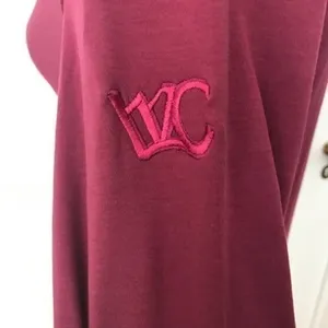 Burgundy‎ Quarter Zip Pima Cotton Golf Sweatshirt thumbnail 5