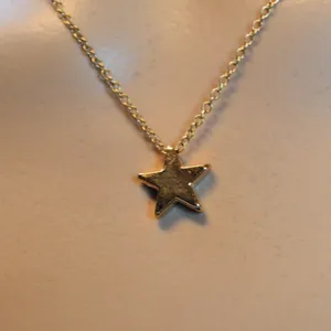 Dainty Gold Star Flower Pendant Necklace 9" + 2" Extender New thumbnail 2