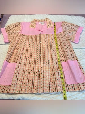Vintage Deadstock Pearl Snap Strawberry Print Top Smock Pockets Women’s Size XL thumbnail 9