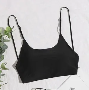 SheIn NEW SOLID SEAMLESS BACKLESS BLACK BRA thumbnail 1
