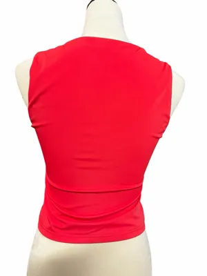 Edikted  NWOT Bright Red Essy Square Neck Top thumbnail 4