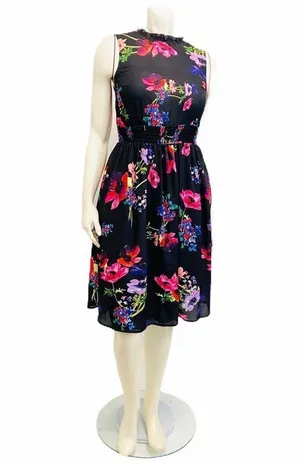 MODCLOTH Floral Women’s Small Savor the Occasion A Line Sleeveless Floral Dress thumbnail 4