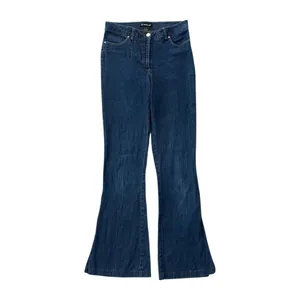 Vintage 90s Bebe Jeans Mid-Rise Flare Cowgirl Slit Blue Y2K Women's Size 4 thumbnail 2
