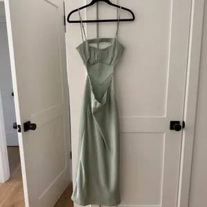 Hello Molly Sage Green Spaghetti Strap Midi Dress thumbnail 4