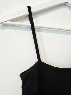 Sen Odair Tank Top Size Medium Black Square Neck Stretch‎ Downtown Girl Capsule thumbnail 3