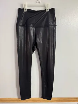 Beyond Yoga Black Shiny Shimmery High-Waist Sexy Leggings Size XS thumbnail 10