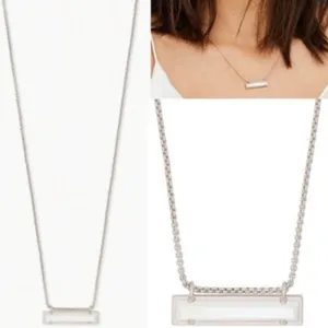 Kendra Scott RHODIUM - IVORY MOTHER OF PEARL long bar thumbnail 5