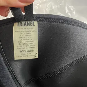 TRIANGL Mesh Bikini‎ Swim Top Black White thumbnail 11