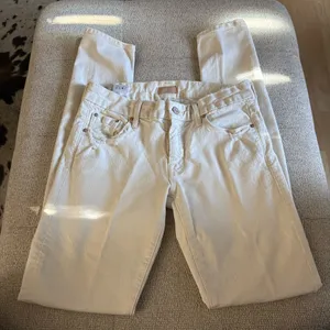 MOTHER DENIM The Looker Cream For A Day‎ Jeans Size 26 thumbnail 1