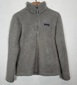 Patagonia Women's Los Gatos 1/4-Zip Fleece Pullover Grey Size Medium thumbnail 1
