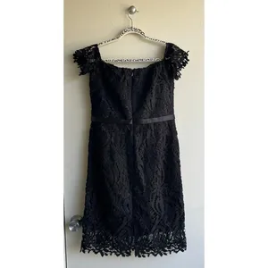 NWT Tall Sz 12 Chi Chi London Black Lace LBD Dress Whimsigoth Dark Romance $95 thumbnail 4