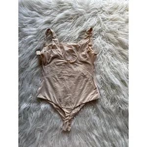 Skims Fits Everybody Square Neck Bodysuit Sand Size Large thumbnail 6