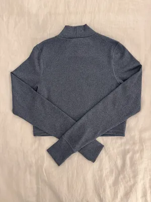 Aerie OFFLINE Long Sleeve Turtleneck Athleisure Crop Top thumbnail 2