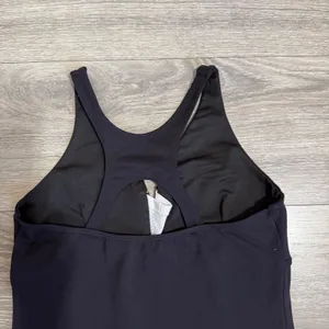 KOS USA Womens Black Supplex Lycra Racerback Activewear Tank Top Sz M‎ Zip Front thumbnail 7