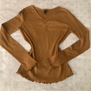 Yellow-orange Long Sleeve Top thumbnail 1
