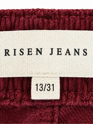 Risen Jeans Size 13/31 Brick Red Corduroy High Rise Wide Leg Pants thumbnail 2