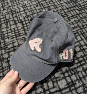 Vintage MLB Boston Red Sox Gray And Pink Adjustable Baseball Cap thumbnail 1