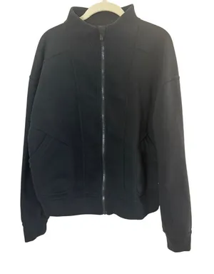 Freely Women's Black Full Zip Mock Neck Jacket sz. L thumbnail 1