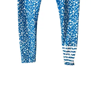 ADDISON BAY Floral Athletic Legging‎ Blue X-Small thumbnail 3