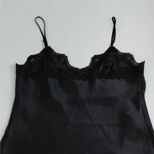 Rampage 90s Revival Y2K Satin Lingerie Cami Babydoll Top Sz XL Black Coquette Sleepwear thumbnail 7