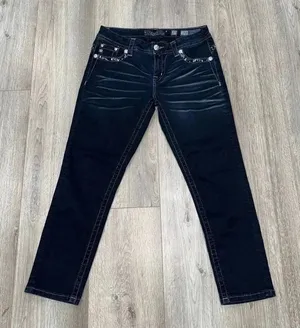 Buckle Miss Me Womens Easy Crop Denim thumbnail 1