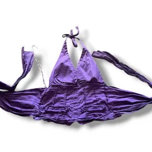 Y2K Washed Purple Corset Halter Top large thumbnail 4